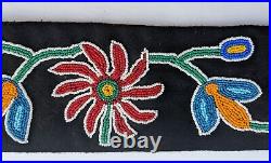 Native American inspired Ojibwe / Woodlands style Hand-Beaded Floral Belt