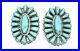 Native American sterling silver Navajo Turquoise Cluster Post earrings