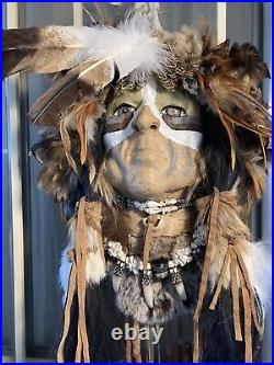 Native American style Feather Face Mask