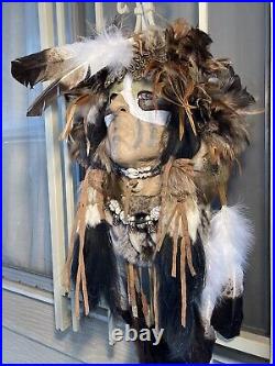 Native American style Feather Face Mask