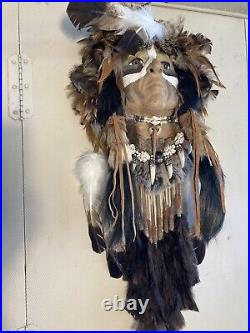 Native American style Feather Face Mask