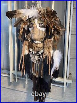 Native American style Feather Face Mask