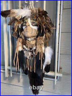 Native American style Feather Face Mask