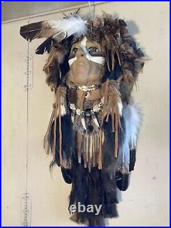 Native American style Feather Face Mask