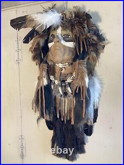 Native American style Feather Face Mask