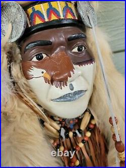 Native American style / Old West Mask Wall Hanging. Handmade