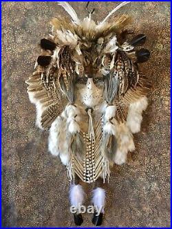 Native American style wall hanging / MASK. Handmade. Satisfaction Guaranteed