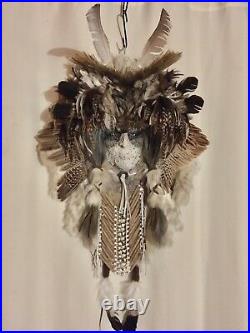 Native American style wall hanging / MASK. Handmade. Satisfaction Guaranteed