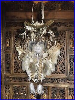 Native American style wall hanging / MASK. Handmade. Satisfaction Guaranteed