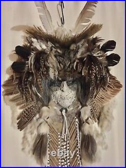 Native American style wall hanging / MASK. Handmade. Satisfaction Guaranteed