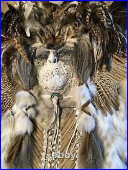 Native American style wall hanging / MASK. Handmade. Satisfaction Guaranteed