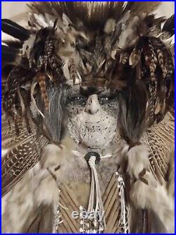 Native American style wall hanging / MASK. Handmade. Satisfaction Guaranteed