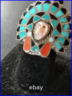 Native american jewelry vintage Zuni ring