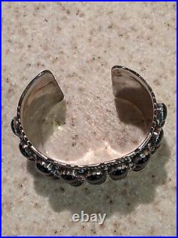 Native american sterling silver cuff bracelet wide