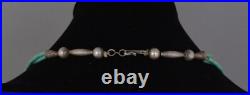 Navajo 5 Strand Necklace 1/8 Turquoise Heishi 22.5 Long