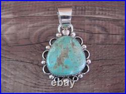 Navajo Indian Sterling Silver & Turquoise Pendant Cleveland