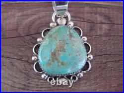 Navajo Indian Sterling Silver & Turquoise Pendant Cleveland