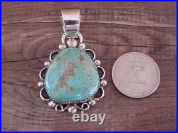 Navajo Indian Sterling Silver & Turquoise Pendant Cleveland