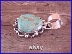 Navajo Indian Sterling Silver & Turquoise Pendant Cleveland
