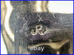 Navajo JR Jerry Roan Native American Indian Art Turquoise & Feather Belt Buckle