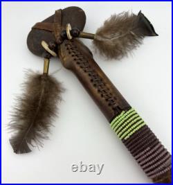 Navajo Made Native American Ceremonial War Club / Tomahawk