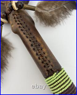 Navajo Made Native American Ceremonial War Club / Tomahawk