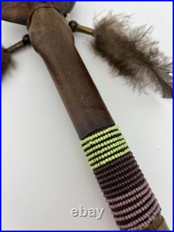 Navajo Made Native American Ceremonial War Club / Tomahawk