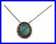 Navajo Necklace 925 Silver Natural Turquoise Native American Artist C. 80's