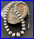 Navajo Pearls Graduated Sterling Silver Round Seamless Bead Necklace 16