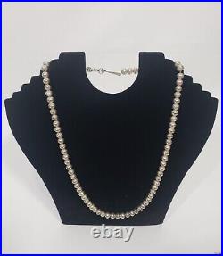 Navajo Pearls Sterling Silver Necklace Set of 3 (I-15495)