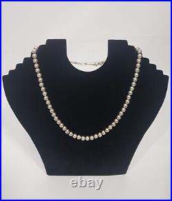 Navajo Pearls Sterling Silver Necklace Set of 3 (I-15495)