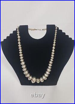 Navajo Pearls Sterling Silver Necklace Set of 3 (I-15495)