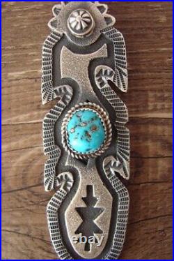 Navajo Sterling Silver Turquoise Pendant Kevin Billah