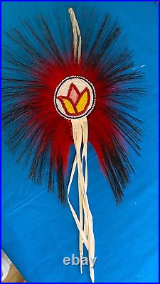 New! Old Style Eastern Roach Native American Regalia Pow Wow Faux Turkey