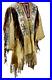 Old Style Native American Buffalo Beaded Fringe Regalia War Shirt L Size