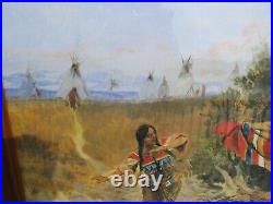 Original 1894 Charles Marion Russell The Marriage Ceremony Print C. M. Russell