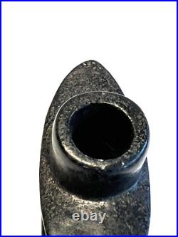 Original Antique Native American Indian Canoe Smoking Pipe Artifact