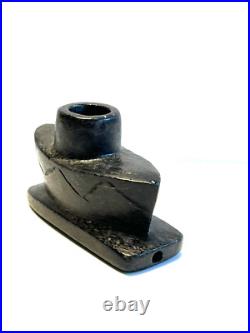 Original Antique Native American Indian Canoe Smoking Pipe Artifact