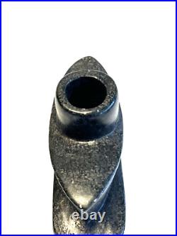 Original Antique Native American Indian Canoe Smoking Pipe Artifact