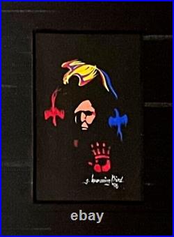 Original Miniature Painting-gary Hummingbird-cherokee Native American-framed