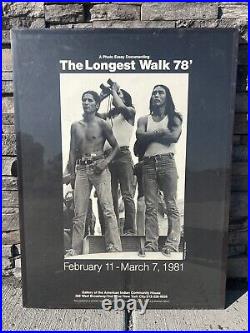 Original THE LONGEST WALK 78 The American Indian Community House Gallery Poster