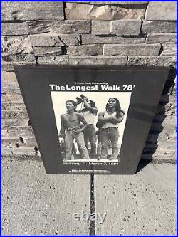 Original THE LONGEST WALK 78 The American Indian Community House Gallery Poster