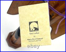 Patrick Seale Totem Pole Alaska Black Diamond Fog Women Carved Wood Signed