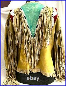 Plains Indian Fringed Beaded War Shirt