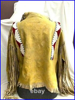 Plains Indian Fringed Beaded War Shirt