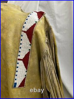 Plains Indian Fringed Beaded War Shirt