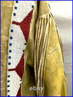 Plains Indian Fringed Beaded War Shirt