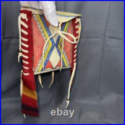 Plains Native American Parfleche Bag Indian Rawhide Painted Document Pouch Nice