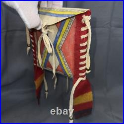Plains Native American Parfleche Bag Indian Rawhide Painted Document Pouch Nice