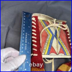 Plains Native American Parfleche Bag Indian Rawhide Painted Document Pouch Nice